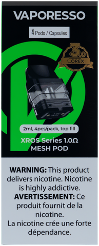 VAPORESSO XROS 1.0 OHM 2ML COREX 3.0 PODS [CRC]